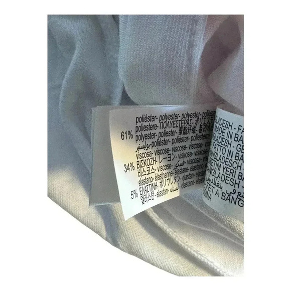 NEW Zara Women’s Small White Button Top Long Sleeved Bodysuit NWT - Picture 4 of 4